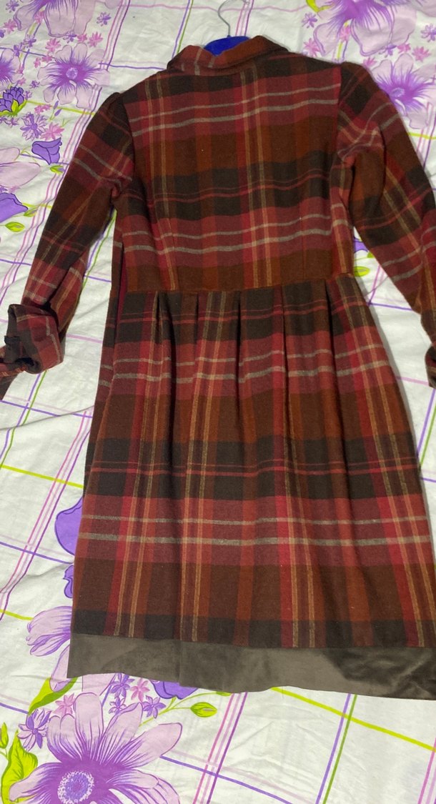 Gri renk Uzun Kollu Kadın Triko Elbise - Görsel 3