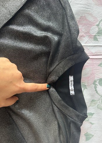 Kadın Gri Uzun Kollu Bol Kesim Tulum - Görsel 2