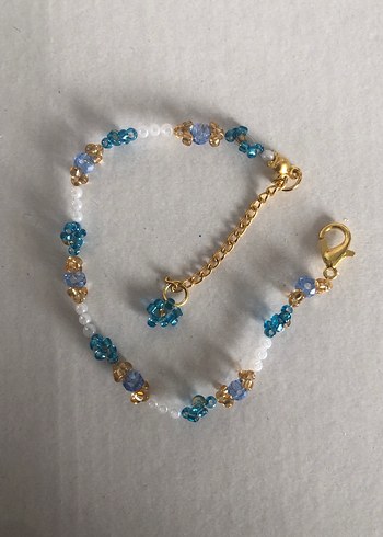 Mavi Boncuklu Bohem Kadın Bileklik - Görsel 4