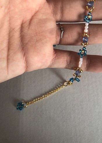 Mavi Boncuklu Bohem Kadın Bileklik - Görsel 3