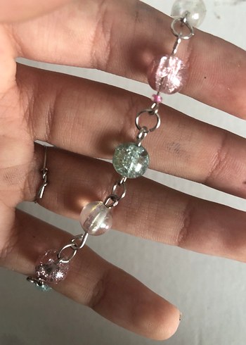 Pastel Renkli Boncuklu Kadın Bileklik - Görsel 3