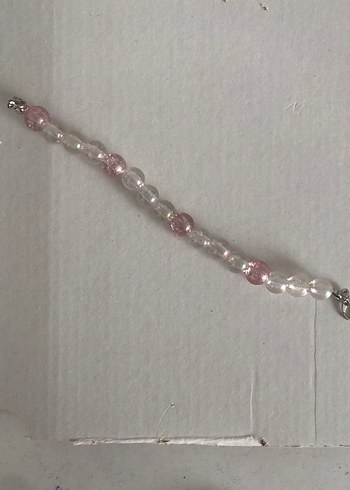 Pembe Boncuklu Minimalist Kadın Bileklik - Görsel 2