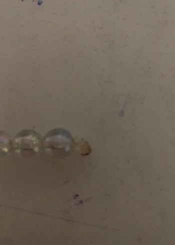 Şeffaf cam boncuklu kadın anahtarlık - Görsel 4