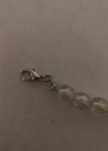 Şeffaf cam boncuklu kadın anahtarlık - Görsel 3