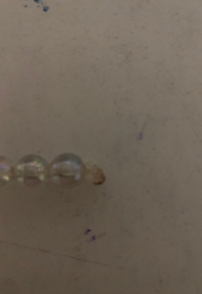 Şeffaf cam boncuklu kadın anahtarlık - Görsel 4