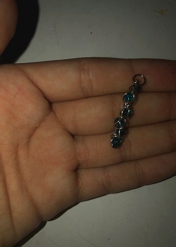 Turkuaz Boncuklu Kadın Kolye Ucu - Görsel 2