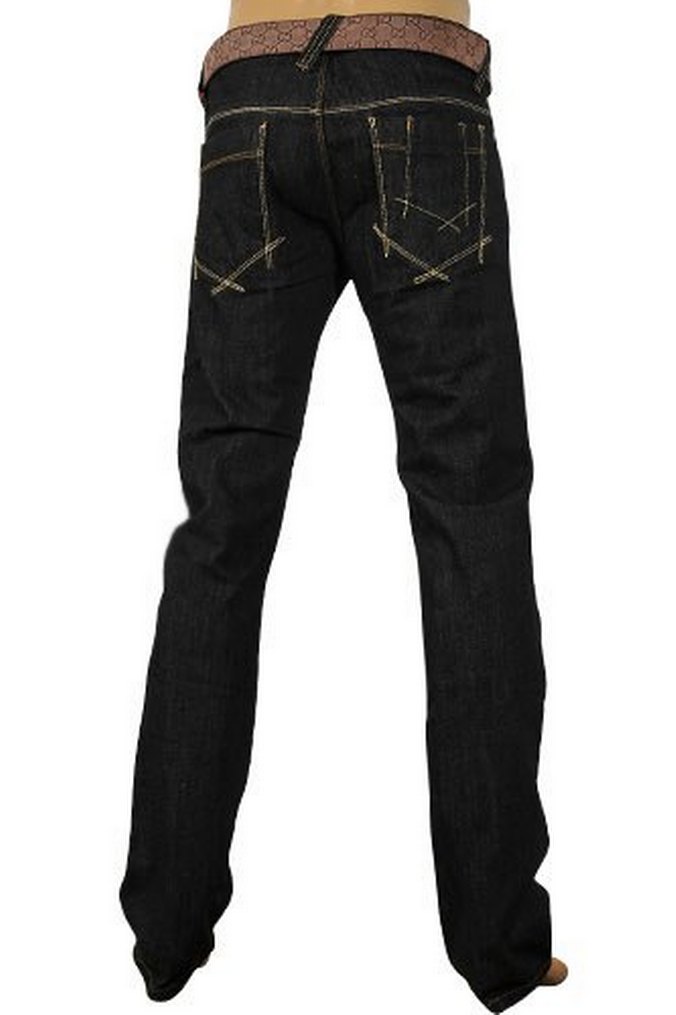 Erkek Siyah Kemerli Gucci Jeans 59 - Görsel 2