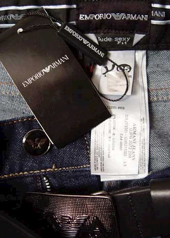 EMPORIO ARMANİ Kemerli Dar Kesim  Pantolon 75 - Görsel 7