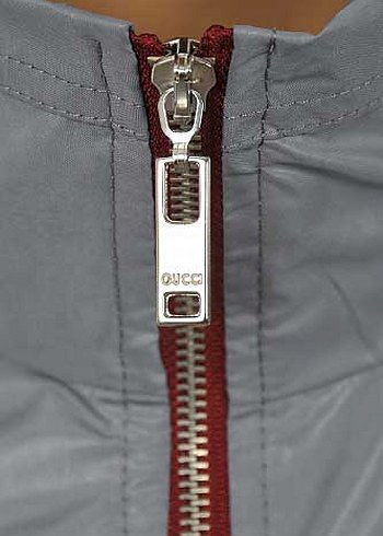 Gucci Gri Metalik Fermuarlı Erkek Ceket - Görsel 3