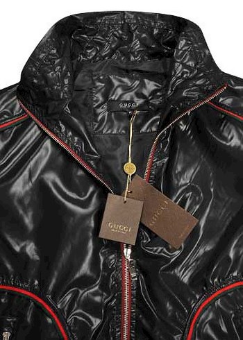 Gucci Siyah Fermuarlı Erkek Biker Ceket - Görsel 5