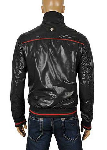 Gucci Siyah Fermuarlı Erkek Biker Ceket - Görsel 2