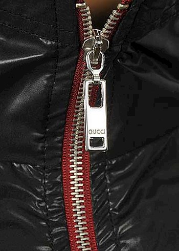 Gucci Siyah Fermuarlı Erkek Biker Ceket - Görsel 9