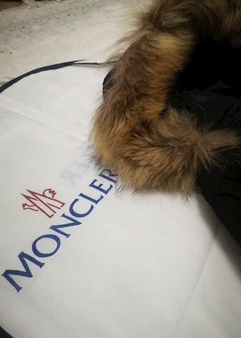 Moncler hakiki Kürk Detaylı Siyah Erkek Kaban - Görsel 5