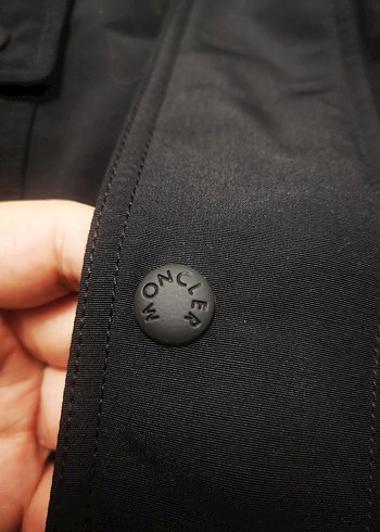 Moncler hakiki Kürk Detaylı Siyah Erkek Kaban - Görsel 8