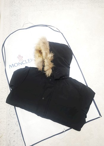 Moncler hakiki Kürk Detaylı Siyah Erkek Kaban - Görsel 4