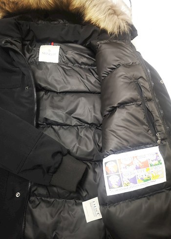 Moncler hakiki Kürk Detaylı Siyah Erkek Kaban - Görsel 6