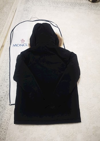 Moncler hakiki Kürk Detaylı Siyah Erkek Kaban - Görsel 3