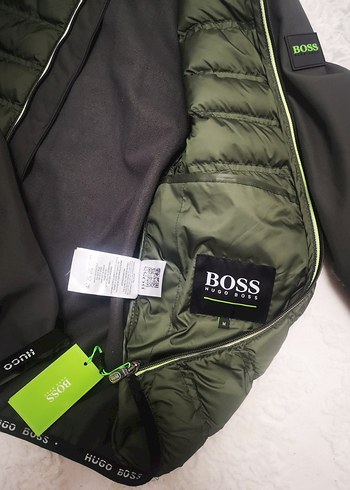HUGO BOSS Erkek Haki Gri Regular Fit Bomber Ceket - Görsel 6