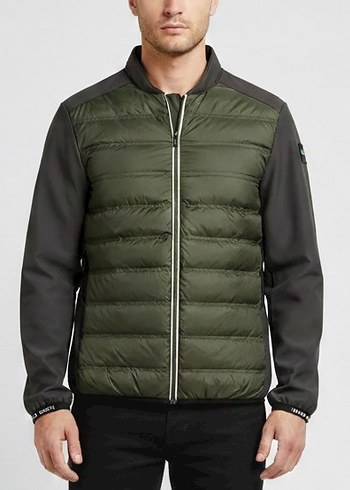 HUGO BOSS Erkek Haki Gri Regular Fit Bomber Ceket - Görsel 2
