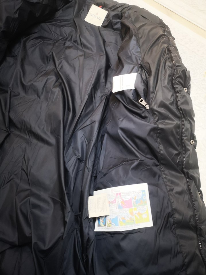 Düğmeli fermuarlı lacivert Uzun Kış Montu - Görsel 4