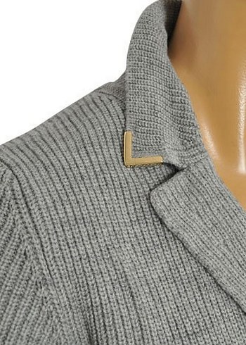 Gucci Gri Örgü Erkek Triko Ceket - Görsel 7