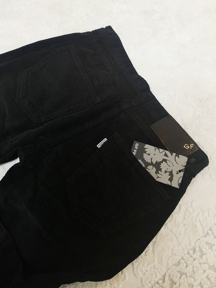 Erkek Siyah kadife pantolon - Görsel 5