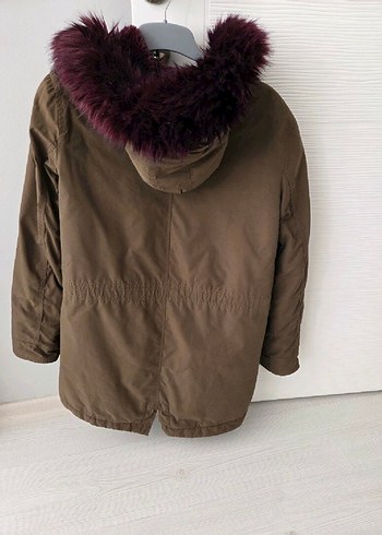 Haki Renli Kadın Kışlık Mont - Görsel 4