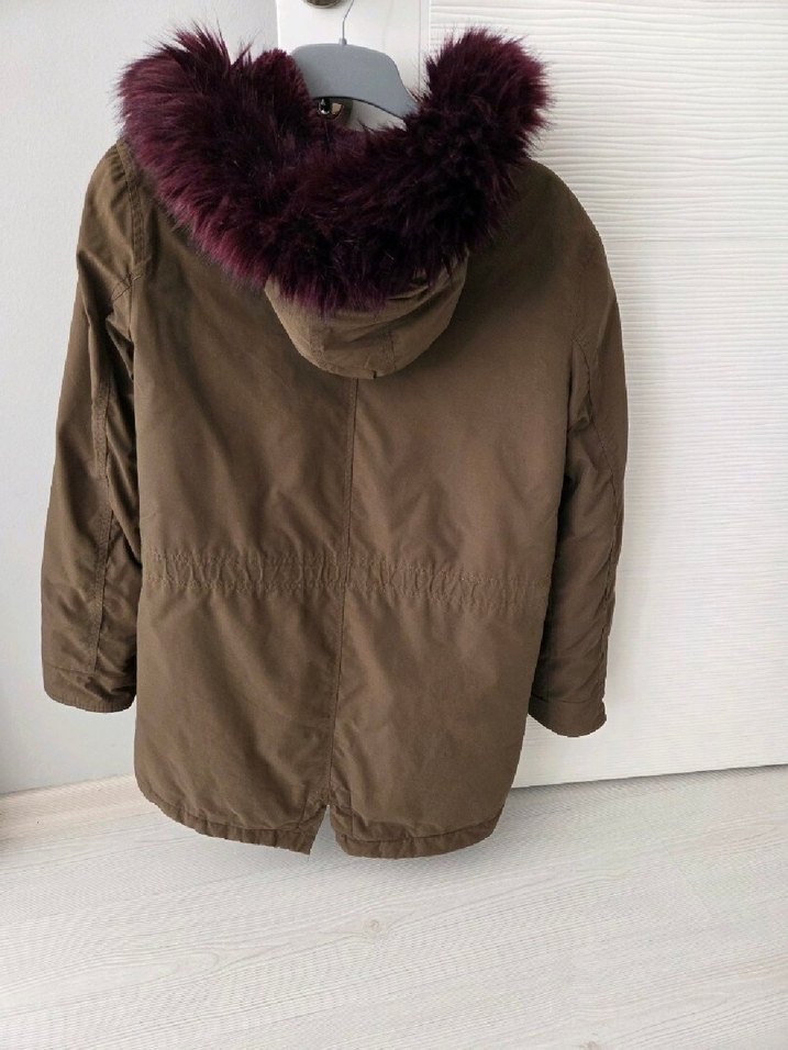 Haki Renli Kadın Kışlık Mont - Görsel 4