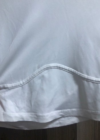 Beyaz Yüksek Yakalı Uzun Kollu Bluz - Görsel 2