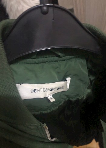 Haki Kadın Midi Ceket Fermuarlı - Görsel 4