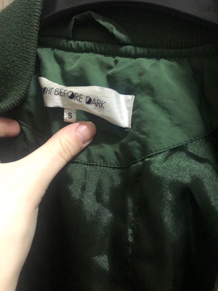 Haki Kadın Midi Ceket Fermuarlı - Görsel 2