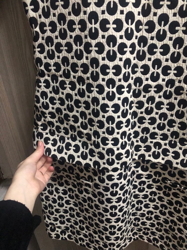 Düğmeli Baskılı Midi Kadın Elbise - Görsel 3