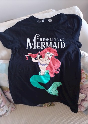 Disney Ariel Baskılı Kısa Kollu Tişört