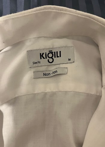 Düğmeli Beyaz Erkek Keten Gömlek - Görsel 2