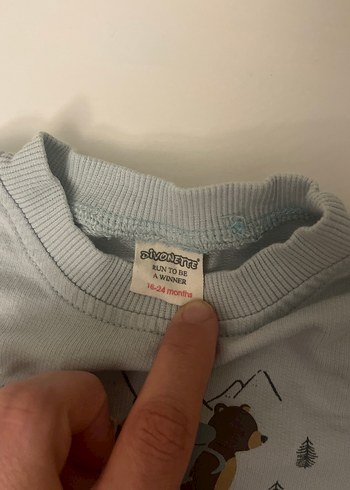 Yeşil Uzun Kollu Erkek bebek Sweatshirt - Görsel 3