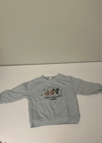 Yeşil Uzun Kollu Erkek bebek Sweatshirt - Görsel 2
