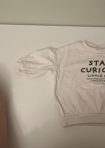 Erkek bebek krem Pamuklu Sweatshirt - Görsel 2