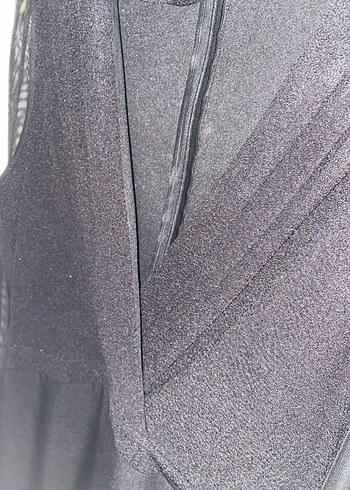 Uzun Siyah V Yaka tulum - Görsel 7