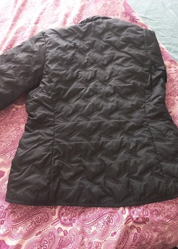 Kadın Siyah Fermuarlı Rahat Mont - Görsel 7