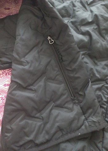 Kadın Siyah Fermuarlı Rahat Mont - Görsel 8