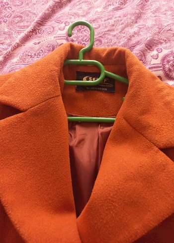 Tarcın rengi Kadın Uzun Kemerli Kaban - Görsel 2