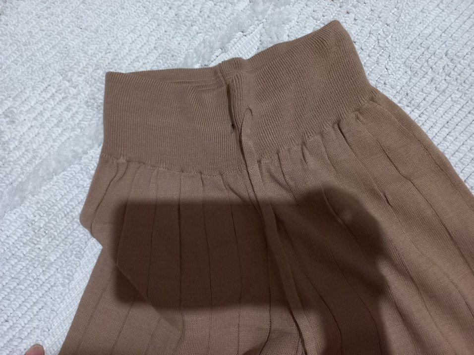 Bej Uzun Kollu Kadın Triko Takım - Görsel 2