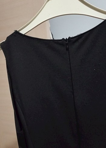 Siyah Uzun V Yaka Gotik Abiye Elbise - Görsel 5