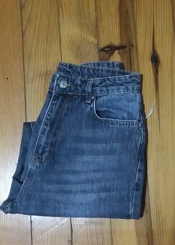 Geniş Kesim Midi Boy Kadın Kot Pantolon - Görsel 2