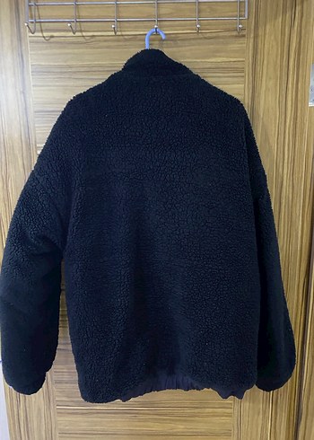 Siyah Rahat Kesim Midi Kadın Erkek Ceket - Görsel 3