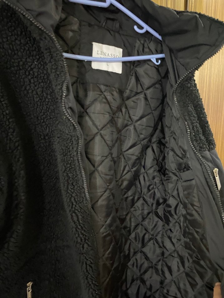 Siyah Rahat Kesim Midi Kadın Erkek Ceket - Görsel 5