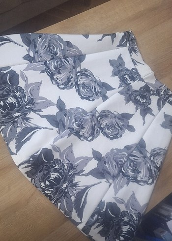 Gri Desenli  Etek s beden - Görsel 3