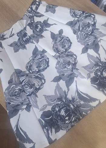 Gri Desenli  Etek s beden - Görsel 2