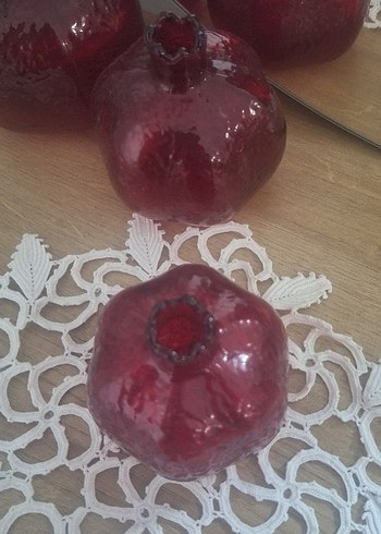 Kırmızı Renkli Nar Figürleri - Görsel 3