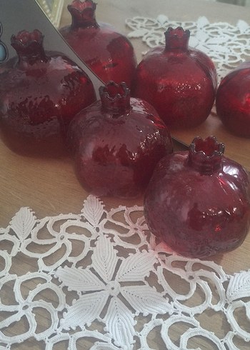 Kırmızı Renkli Nar Figürleri - Görsel 2